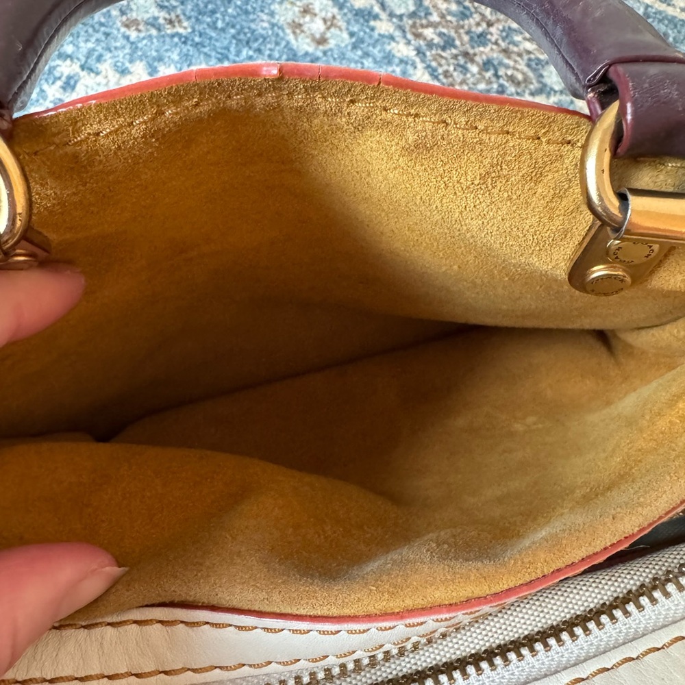Coach Rogue 25 ivory cream 1941 glovetanned pebbled leather 20315 - Picture 11 of 15